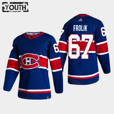 Montreal Canadiens Trikot Michael Frolik 67 2020-21 Reverse Retro Authentic - Kinder